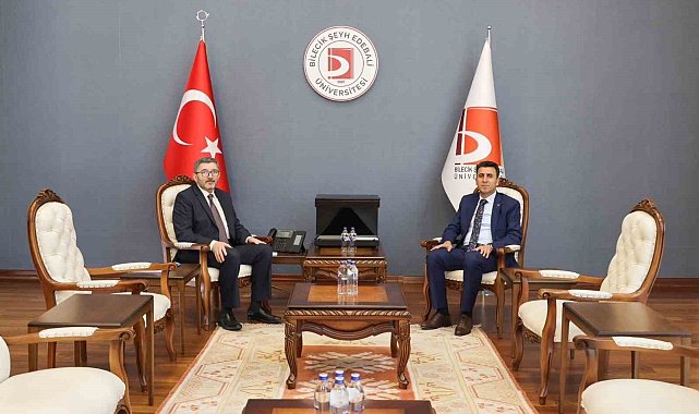 Vali Aygöl'den çiçeği burnunda Rektör Kaplancıklı'ya iade-i ziyaret