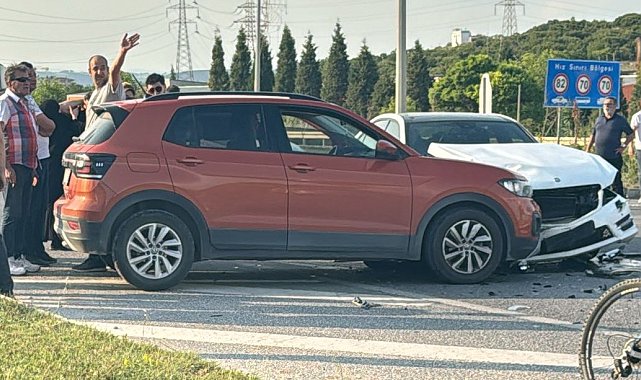 Yenişehir kavşağında kaza; 1 yaralı