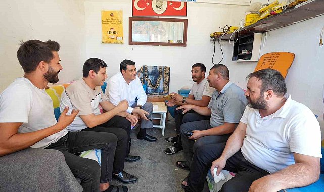 Yılmaz'dan esnafa ziyaret