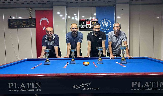 15 Temmuz 3 Bant Bilardo Turnuvası sona erdi