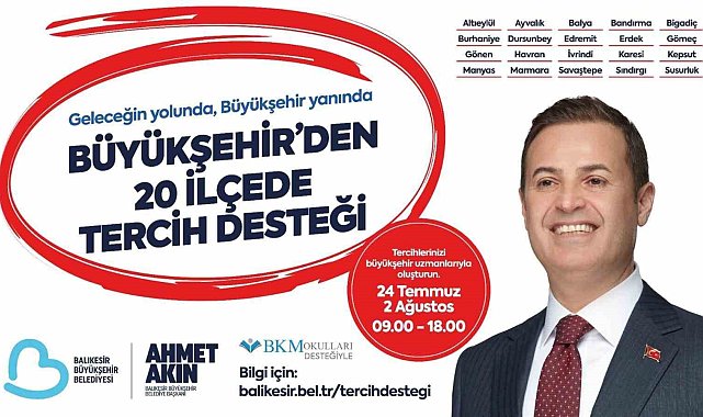 'Üniversite kaydına gelecek öğrencilerin, Balıkesir Büyükşehir yanında'