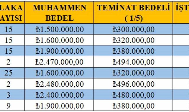 8 ilçede 86 yeni T plaka için ihale yapılacak