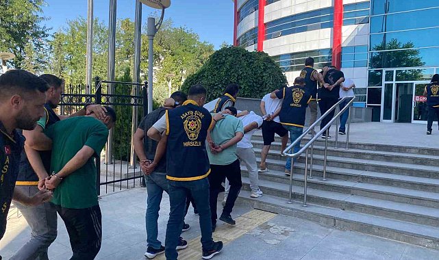 Adıyaman'da hırsızlık çetesi çökertildi: 7 tutuklama