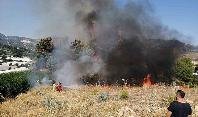 Adrasan'da çıkan yangın, büyümeden söndürüldü