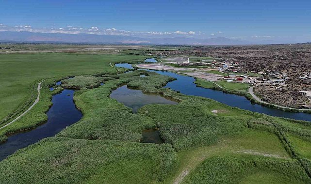 Ağrı Dağı Milli Parkı'nın eşsiz doğal güzelliği havadan görüntülendi