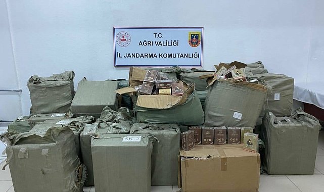 Ağrı'da 1 milyon 600 bin liralık kaçak mal ve uyuşturucu ele geçirildi