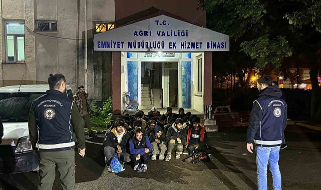 Ağrı'da 32 Afgan ve Pakistan uyruklu göçmen yakalandı