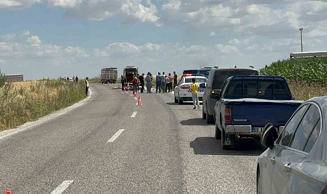 Aksaray'da kamyonet ile çarpışan motosiklet sürücüsü öldü