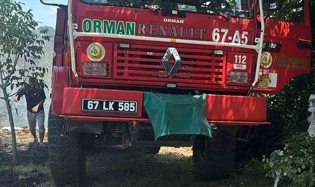 Alaplı'da Fındık Bahçesinde Yangın