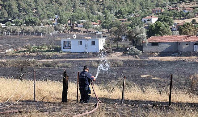 Alevler evleri teğet geçti