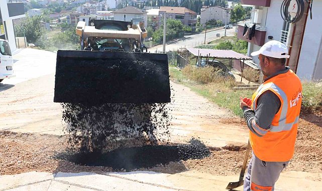 Alikahya'da hummalı asfalt çalışması