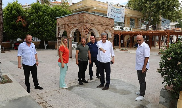 Altınoluk&#039;un tarihi Çınaraltı Çay Bahçesi yeniden açılıyor