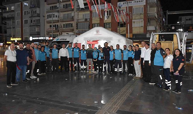 Aydın'da sağlık ekiplerinden '15 Temmuz' mesaisi