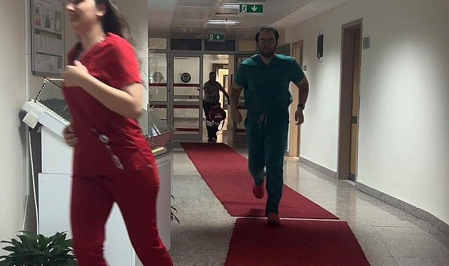 Babaeski Devlet Hastanesi'nde "mavi kod" tatbikatı