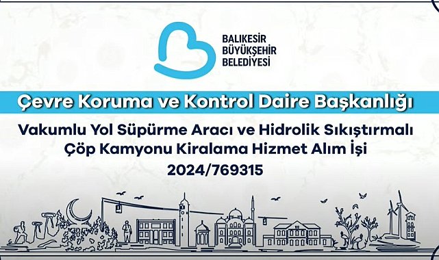 Balıkesir Büyükşehir Belediyesi ihaleleri canlı olarak yayınlayacak