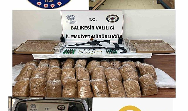 Balıkesir'de kaçak tütün operasyonu: 6 gözaltı