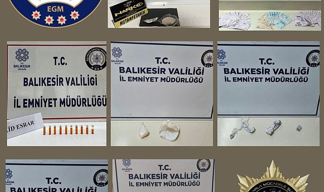 Balıkesir'de uyuşturucu operasyonu: 4 şahıs tutuklandı