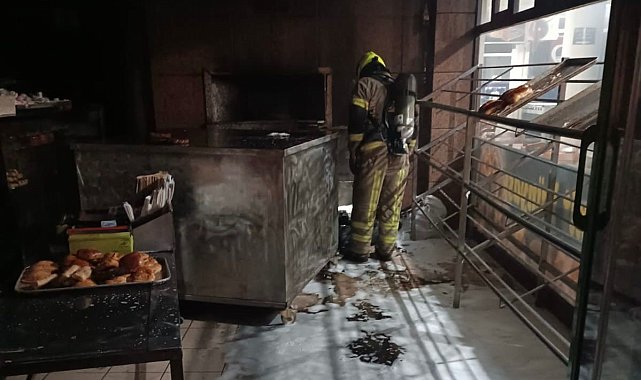 Bandırma'da simit fırınında yangın