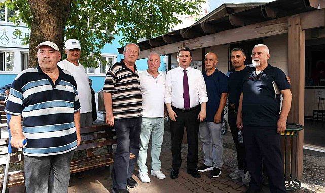Başkan Aydın mahalle mahalle gezdi, hizmet sözü verdi