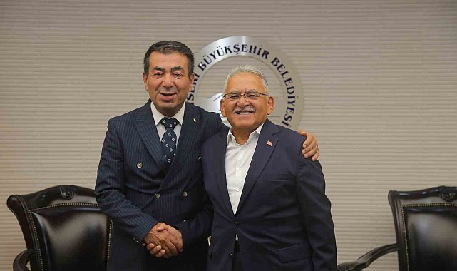Başkan Büyükkılıç, Bünyan Belediye Başkanı Metin'i ağırladı