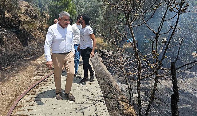 Başkan Güler yangın bölgesinde incelemelerde bulundu