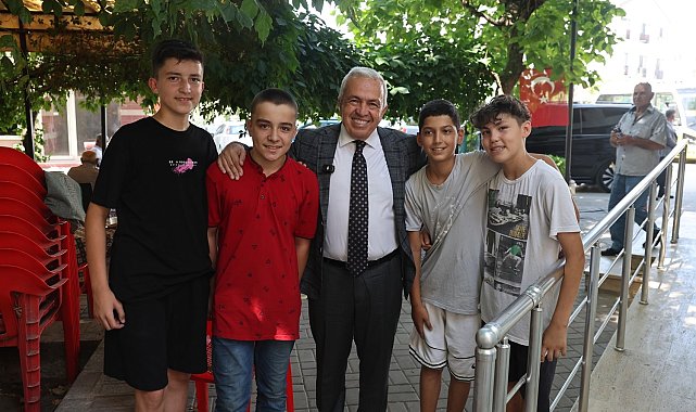 Başkan Şadi Özdemir Demirci'de mahalle halkını dinledi