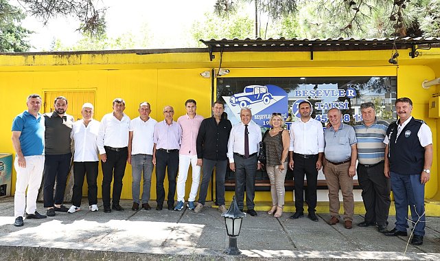 Başkan Şadi Özdemir'den taksici esnafına ziyaret