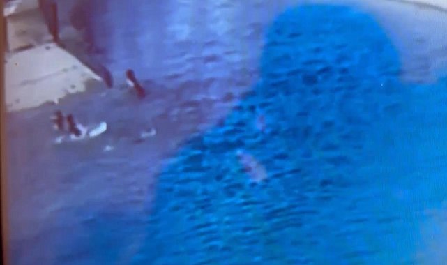 Batman'da sulama kanalında boğulma tehlikesi geçiren çocuk güvenlik kamerasınca kaydedildi