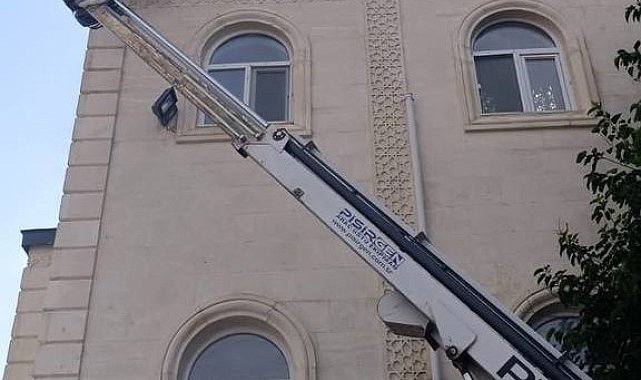 Batman'da yuvasında düşen yavru leylek yerine bırakıldı