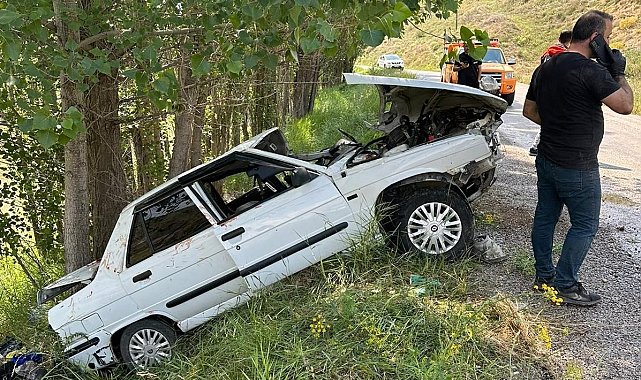 Bayburt'ta trafik kazası: 1 ölü, 2 yaralı