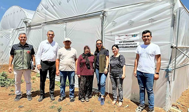 Beyşehir ve Hüyük'te örtü altı tarıma proje desteği