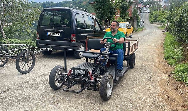 Bu da Rize'nin elektrikli aracı: "Fafatuka"