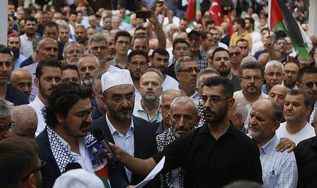 Bursa'da Haniye için basın açıklaması yapıldı: "Gün yas tutma değil intikam günüdür"