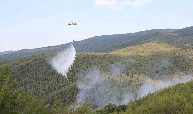 Çine yangınına yoğun müdahale sürüyor