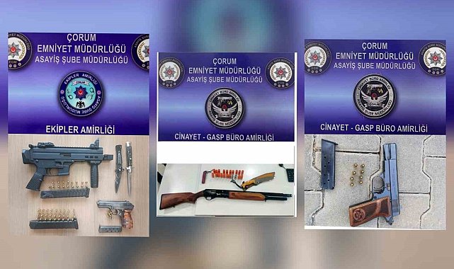 Çorum polisinden şok denetim