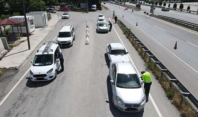 Çorum'da 480 araç trafikten men edildi