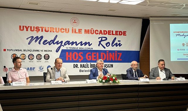 Çorum'da "Uyuşturucu ile Mücadelede Medyanın Rolü" paneli