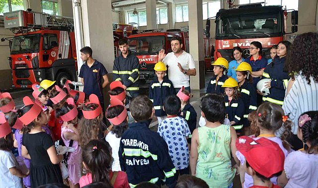 Diyarbakır'da çocuklara itfaiye eğitimi verildi