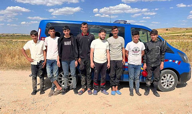 Edirne'de 8 yabancı uyruklu kaçak göçmen yakalandı