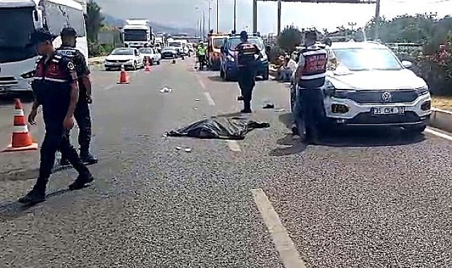 Edremit'te yaşlı adam karşıya geçemedi