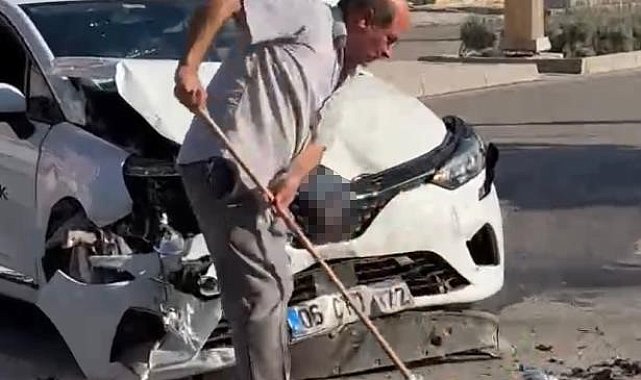 Elazığ'da otomobil ile minibüs çarpıştı: 1 yaralı