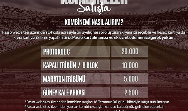 Elazığspor'da kombine biletler satışa çıktı