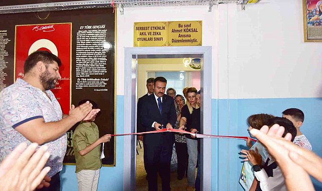 Eski Yargıtay üyesi Ahmet Köksal'ın anısına akıl ve zeka oyunları sınıfı oluşturuldu
