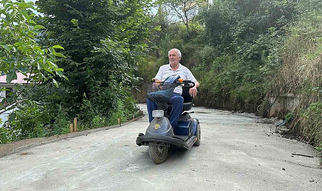Evdeki esareti beton yol ile son buldu