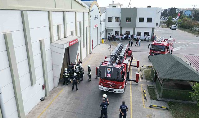 Fabrika yangınlarının yaşandığı OSB'de nefes kesen tatbikat