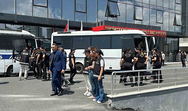 Fenomen soruşturmasında gözaltına alınan Neslihan ve İnanç Güngen'in de aralarında bulunduğu 45 şüpheli adliyede