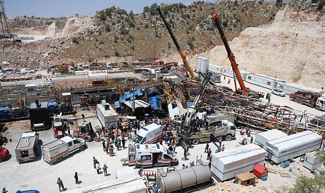 Gabar'da sondaj kulesi altında kalan 3 işçiden 2'si kurtarıldı