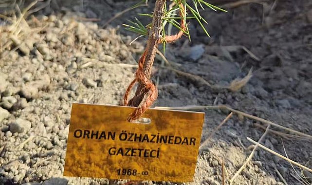 Gazeteciler adına fidan diktiler