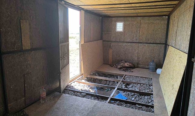Gaziantep'te kaçak kazı yapan şahıs pes dedirtti