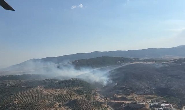 Gölmarmara&#039;da makilik alanda yangın